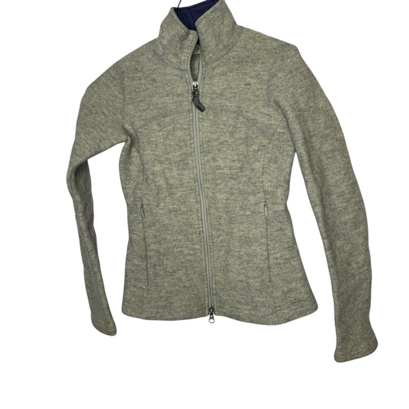 Ibex 100% New Wool Full Zip Jacket in grey size small - Picture 1 of 6